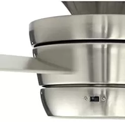 Alternative view of Harbor Breeze  Mazon 44-in Brushed Nickel LED Indoor Flush Mount Ceiling Fan with Light Remote (3-Blade)