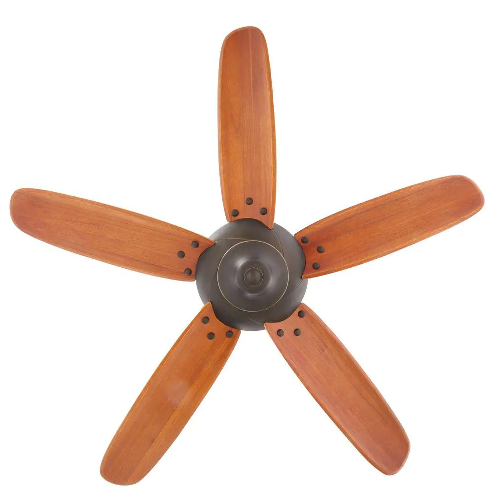 Home Decorators Collection 26655 Altura 56 in. Indoor Oil-Rubbed Bronze Ceiling Fan with Downrod, Remote and Reversible Motor; Light Kit Adaptable