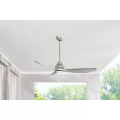 Home Decorators Collection 52-inch Integrated LED Indoor/Outdoor Brushed Nickel Ceiling Fan