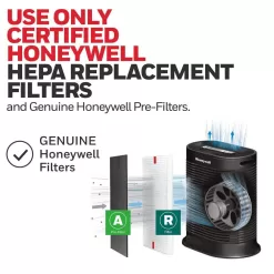 Honeywell HEPA Air Purifier, Large Room (310 sq. ft.) Black