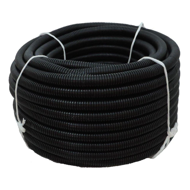 HydroMaxx 100-ft x 2-in LDPE Black Non-Split Tubing Wire Loom