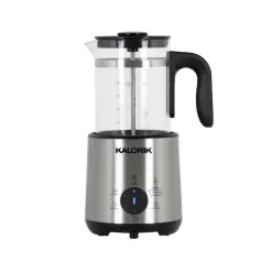 Kalorik Bartista, French Press Coffee Maker Milk Frother 8 in 1 Multi-Use, Stainless Steel