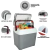 Koolatron P25 Iceless Electric Cooler 12V 24L / 26 QT Portable Ice Chest Fridge Grey and Red