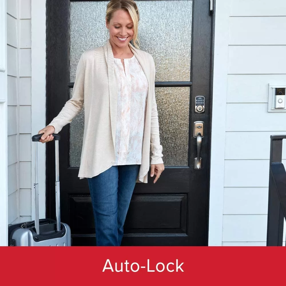 Kwikset Aura Venetian Bronze Bluetooth Enabled Single Cylinder Electronic Deadbolt Lighted Keypad - Image 12