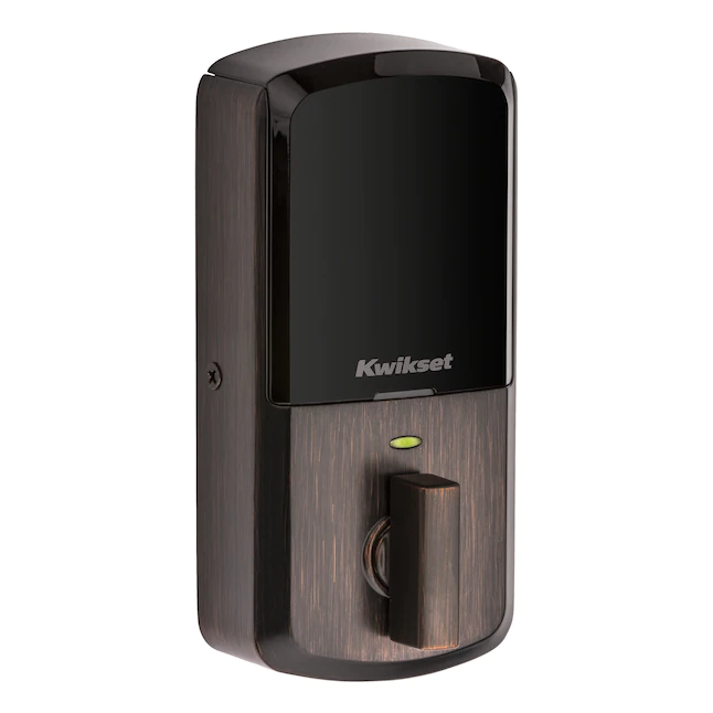 Kwikset Aura Venetian Bronze Bluetooth Enabled Single Cylinder Electronic Deadbolt Lighted Keypad - Image 5