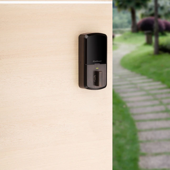 Kwikset Aura Venetian Bronze Bluetooth Enabled Single Cylinder Electronic Deadbolt Lighted Keypad - Image 8