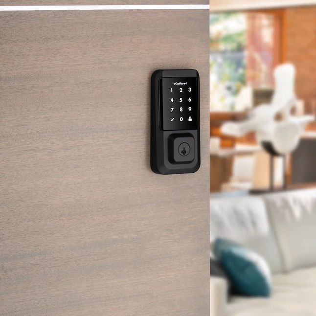 Kwikset Halo Matte Black Wi-fi Compatibility Single Cylinder Smartkey Electronic Deadbolt Lighted Keypad Touchscreen - Image 7
