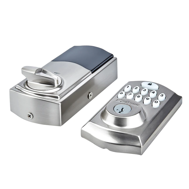 Kwikset SmartCode 913 Satin Nickel Single Cylinder Electronic Deadbolt Lighted Keypad - Image 2