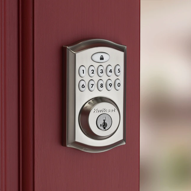 Kwikset SmartCode 913 Satin Nickel Single Cylinder Electronic Deadbolt Lighted Keypad - Image 6