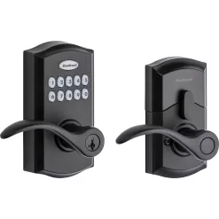 Kwikset SmartCode 955 Keypad Electronic Lever Door Lock Deadbolt Alternative - Matte Black
