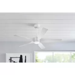 Home Decorators Collection 34612 Sky Parlor 56 in. LED Indoor White Ceiling Fan with Light