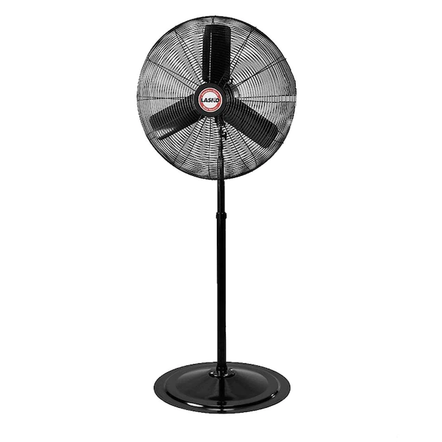 Lasko 92-in 3-Speed Indoor Black Oscillating Pedestal Fan