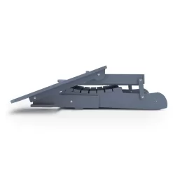 Leisure Line Recycled Grey Folding Plastic Adirondack Chair