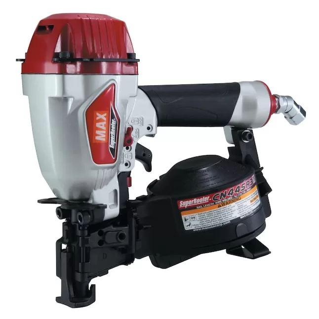 MAX CN445R3 15-Degree Pneumatic Roofing Nail Gun (Nailer)