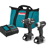 Makita CX203SYB 18V LXT Sub-Compact Lithium-Ion Brushless Cordless 2-piece Combo Kit (Driver-Drill/Impact Driver) 1.5Ah