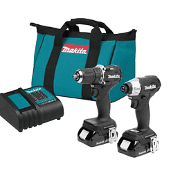 Makita CX203SYB 18V LXT Sub-Compact Lithium-Ion Brushless Cordless 2-piece Combo Kit (Driver-Drill/Impact Driver) 1.5Ah