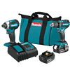 Makita XT281S 18V LXT Lithium-ion Brushless Cordless 2-Piece Combo Kit 3.0Ah Driver-Drill/ Impact Driver