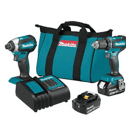 Makita XT281S 18V LXT Lithium-ion Brushless Cordless 2-Piece Combo Kit 3.0Ah Driver-Drill/ Impact Driver