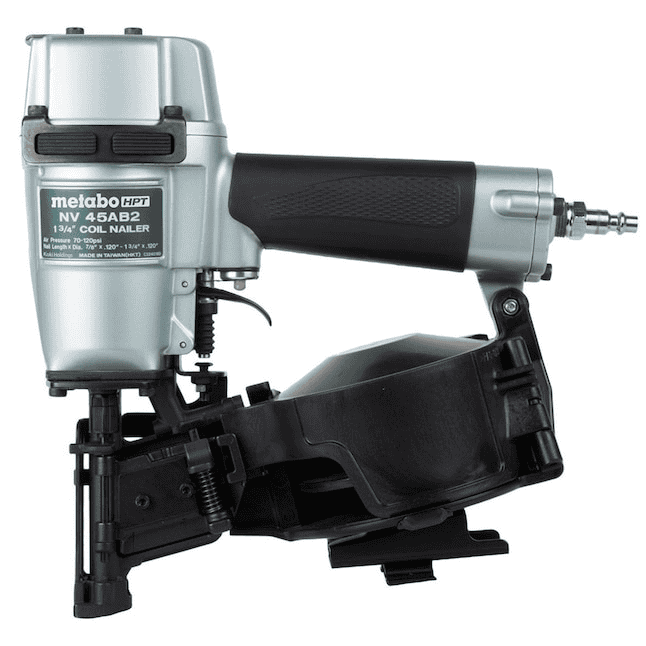 Metabo HPT NV45AB2M 15-Degree Pneumatic Roofing Nail Gun (Nailer)