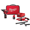 Milwaukee 2401-22-0850-20 M12 12-Volt Lithium-Ion Cordless 1/4 in. Hex Screwdriver Kit with M12 Lithium-Ion Cordless Compact Vacuum