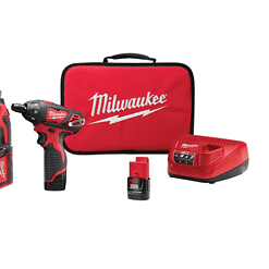 Milwaukee 2401-22-2460-20 M12 12-Volt Lithium-Ion Cordless 1/4 in. Hex Screwdriver Kit with M12 Lithium-Ion Cordless Rotary Tool (Tool Only)