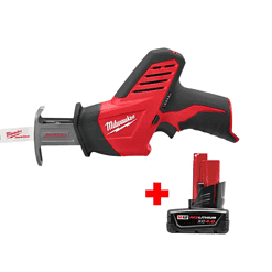 Milwaukee 2420-20-48-11-2440 M12 12V Lithium-Ion HACKZALL Cordless Reciprocating Saw with 4.0 Ah M12 Battery