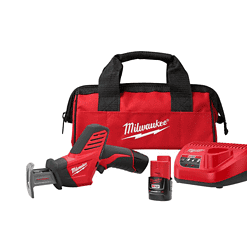 Milwaukee 2420-21 M12 12V Lithium-Ion HACKZALL Cordless Reciprocating Saw Kit with One 1.5Ah Batteries, Charger and Tool Bag