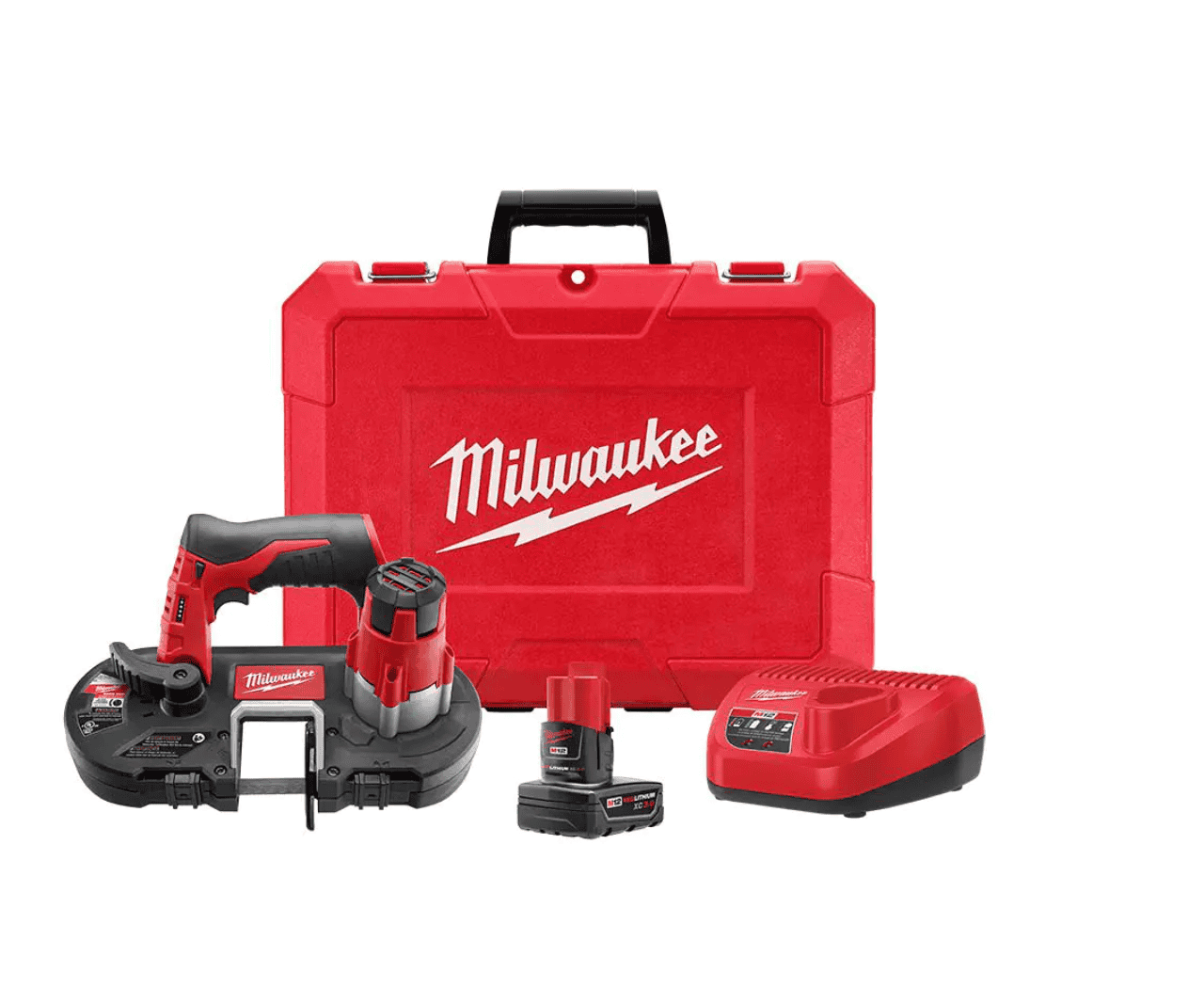 Milwaukee Band Saw 2429-21XC M12 12-Volt Lithium-Ion Cordless Sub-Compact XC Kit with One 3.0h Battery, Charger and Hard Case