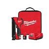 Milwaukee 2448-21 M12 12-Volt Lithium-Ion Cordless Cable Stapler Nailer Kit with 2.0Ah Battery, Charger and Bag