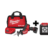Milwaukee 2520-21XC-2364-20 M12 FUEL 12V Lithium-Ion Cordless HACKZALL Reciprocating Saw Kit with M12 Compact Flood Light (Tool-Only)