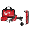 Milwaukee 2520-21XC-2426-20 M12 FUEL 12-Volt Lithium-Ion Brushless Cordless HACKZALL Reciprocating Saw Kit W/ M12 Multi-Tool