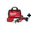 Milwaukee 2520-21XC-2460-20 M12 FUEL 12-Volt Lithium-Ion Brushless Cordless HACKZALL Reciprocating Saw Kit with M12 Rotary Tool