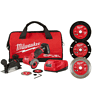 Milwaukee 2522-21XC-49-94-3000-49-94-3005-49-94-30 M12 FUEL 12-Volt 3 in. Lithium-Ion Brushless Cordless Cut Off Saw Kit with Battery Charger and 3 in. Blades (5-Pack)