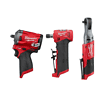 Milwaukee 2554-20-2485-20-2557-20 M12 FUEL 12V Lithium-Ion Brushless Cordless Stubby 3/8 in. Impact Wrench / 3/8 in. Ratchet/Die Grinder (3-Tool)