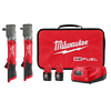 Milwaukee 2564-22-2565-20 M12 FUEL 12V Lithium-Ion Brushless Cordless 3/8 in. and 1/2 in. Right Angle Impact Wrench Kit (2-Tool)