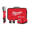 Milwaukee 2564-22 M12 FUEL 12V Lithium-Ion Brushless Cordless 3/8 in. Right Angle Impact Wrench Kit with Two 2.0 Ah Batteries