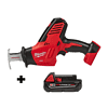 Milwaukee 2625-20-48-11-1820 M18 18-Volt Lithium-Ion Cordless Hackzall Reciprocating Saw with 2.0 Ah Compact Battery