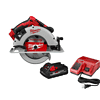 Milwaukee Circular Saw 2631-20-48-59-1835 M18 18-Volt Lithium-Ion Brushless Cordless 7-1/4 in. W/ 3.0Ah Battery and Charger