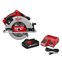 Milwaukee Circular Saw 2631-20-48-59-1835 M18 18-Volt Lithium-Ion Brushless Cordless 7-1/4 in. W/ 3.0Ah Battery and Charger