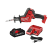 Milwaukee 2719-20-48-59-1835 M18 FUEL 18-Volt Lithium-Ion Brushless Cordless HACKZALL Reciprocating Saw with 3.0 Ah Battery and Charger