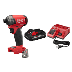 Milwaukee 2760-20-48-59-1835 M18 FUEL SURGE 18V Lithium-Ion Brushless Cordless 1/4 in. Hex Impact Driver with 3.0Ah Battery and Charger