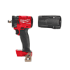 Milwaukee 2855-20-49-16-2854 M18 FUEL Gen-2 18V Lithium-Ion Brushless Cordless 1/2 in. Compact Impact Wrench with Friction Ring and Boot