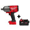 Milwaukee 2864-20-48-11-185 M18 FUEL ONE-KEY 18V Lithium-Ion Brushless Cordless 3/4 in. Impact Wrench w/ Friction Ring & M18 5.0 Ah Battery