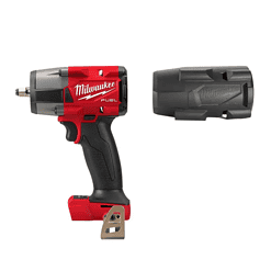 Milwaukee 2960-20-49-16-2960 M18 FUEL 18V Lithium-Ion Mid Torque Brushless Cordless 3/8 in. Impact Wrench with Friction Ring, Protective Boot