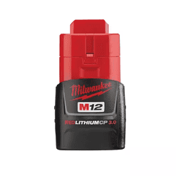 Milwaukee 48-11-2430 M12 12-Volt Lithium-Ion Compact Battery Pack 3.0Ah (2-Pack)