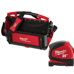 Milwaukee 48-22-8320-48-22-6625 20 in. PACKOUT Tote with 25 ft Compact Tape Measure