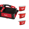 Milwaukee 48-22-8320-48-22-8193 20 in. PACKOUT Tote with Zipper Tool Bags in Multi-Color (3-Pack)
