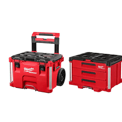 Milwaukee 48-22-8426-8443 PACKOUT 22 in. Rolling Tool Box and 22 in. 3-Drawer