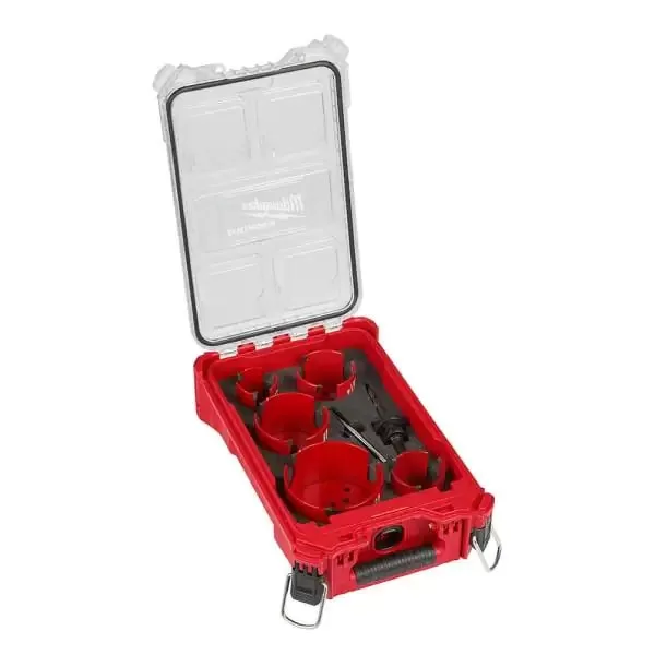 Milwaukee 49-56-9295 BIG HAWG Carbide Hole Saw Kit (9-Piece) with PACKOUT Case