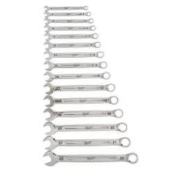 Milwaukee 48-22-9515 48-22-9415 Combination SAE and 48-22-2710 Metric Wrench Mechanics Tool Set with Screwdriver Set (40-Piece)